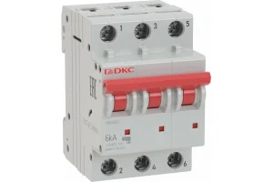Выключатель автоматический модульный 3п C 40А 6кА MD63 YON MD63-3C40-6 DKC