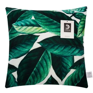 Наволочка декоративная Этель "Тропики Листва" 40х40см велюр 7061214 *1