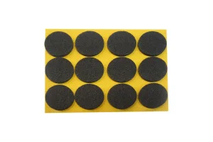 Пункт фетровый самокл. D24мм тёмный (12 шт) - пакет Tech-Krep 109155 *1