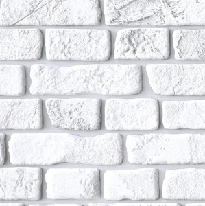 Панель ПВХ 0,4 кирпич Ретро белый  1 10