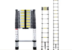 Лестница 15 ступеней телескопическая алюминиевая Алюмет TLS 4.4  1