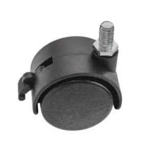 Опора колесная 40мм с болтом М8 со стопором ЧИБИС/SANBERG М0896и черный