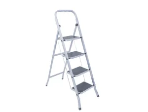 Стремянка стальная с широкими ступенями, 5 ступеней