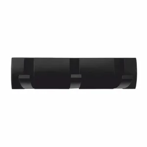 Планка с 3-я крючками складной Zenfort 102284 черный матовый