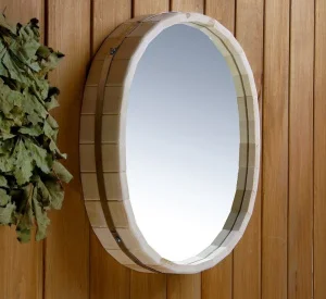 Зеркало Овал 44х33см, обод нержавеющая сталь 2187173 Зеркало Овал 44х33см, обод нержавеющая сталь 2187173