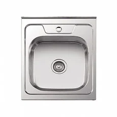 Мойка нерж. сталь глянцевая 500х600х170мм толщ. 0,6мм с сифоном L95060-6 (Ledeme)  1 10