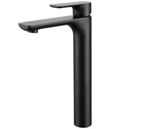 Смеситель для раковины одноручный Avrora Moon AV3512 монолитный, матовый черный