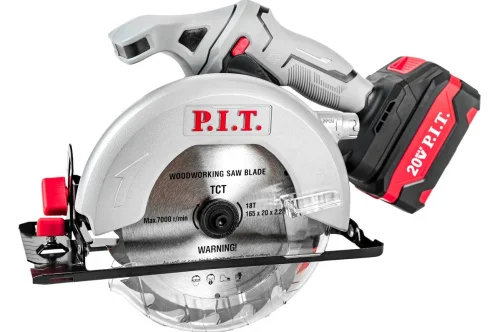 Пила циркулярная P.I.T. PKS20H-165A 1 аккум. 4А ч ЗУ 20В 4300 об мин 333261  1