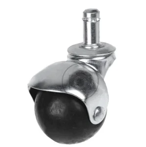 Опора колесная 50мм со штырем М10, поворот.подшипн., кругл. ЧИБИС/SANBERG М1708и черный