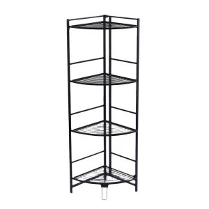 Полка угловая 4-яр  AE-3551A4  черный 101209  1