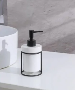 Дозатор для жидкого мыла Savanna Геометрика 4785326 черно-белый