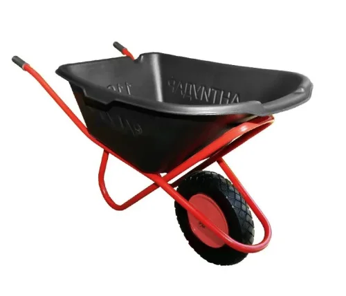 Тачка строительная 1-колесная  Чибис  110л 200 кг.4.00-8 полимер кузов Антиудар, пневмо колесо О1827