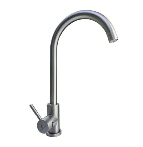 Смеситель д кухни одноруч.  Marismas  с высоким изливом пепельный 14413-GOTA (Gota Rocio)  1