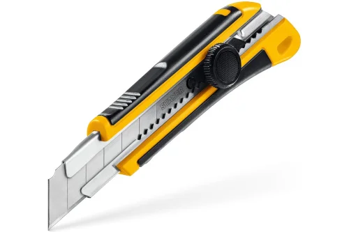 Нож с винтовым фиксатором 25мм Stayer Hercules-25 09147  1