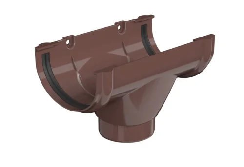 Воронка желоба ТН ОПТИМА D120 80мм коричневая 128219 кор-14шт