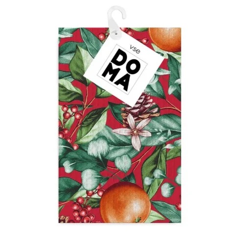 Полотенце вафельное Vse DOMA 45х60см рис 60214-1 ВКУС РОЖДЕСТВА A14787  1