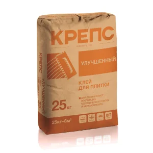 Клей для плитки Крепс Улучшенный 25кг *1/56 (C1Т)