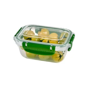 Контейнер воздухонепр. прямоугольный прозрачный МАСТЕР  400 мл. микс цветов