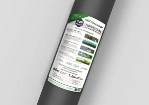 Геотекстиль термоскрепленный №130 1,6 х 37,5 м черный 'NeoЛандшафт' Х0890  1