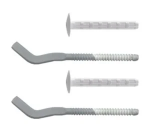 Кронштейн для радиаторов с дюбелями 7,2х170мм 2шт серебро