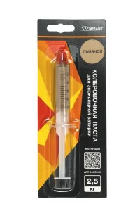 Паста колеровочная для эпоксидной затирки 014 Льняной Диамант 2,5 кг шприц 10 мл  1