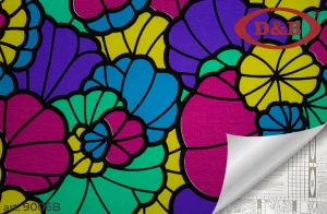 Пленка самоклеящаяся 0,45х8м витраж цветной 9006B *1/20