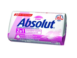 Мыло Absolut 2в1 нежное 90г 6058 *1/72