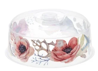 Крышка для разогрева пищевых продуктов в СВЧ-печи ДЕКО D 245мм М1416 (Маки)