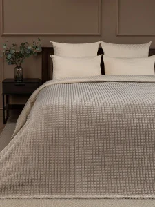 Плед Texrepublic 200х220см фланель жаккард кубики FF FNJq BE13 005/2022 NC 93255 *1