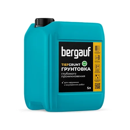 Грунтовка Bergauf Tiefgrunt Всесезонная глубокого проникновения 5л