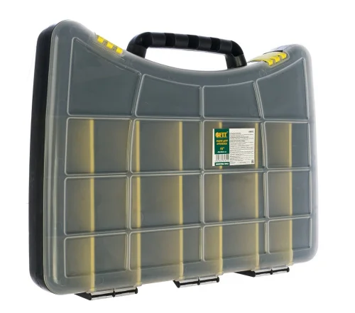 Органайзер пластиковый 400х300х60мм 16'' 22 отделения Fit 65652  1