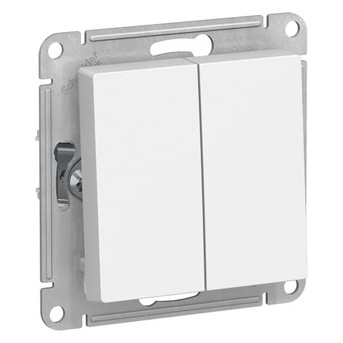 Переключатель 2-кл СП  AtlasDesign  схема 6 10АХ механизм белый ATN000165 (Systeme Electric)  1