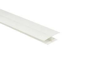 Элемент соединительный Н-обр., белый 3м. (паз 8 мм) Уп=30шт.