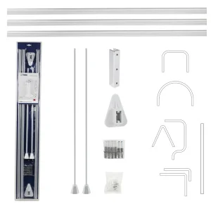 Карниз для ванной белый Gfmark 100011