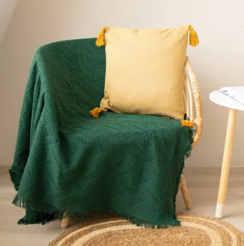 Плед SL Home Warm 130х180см изумрудный 80%хлопок 20% п э 10398192  1