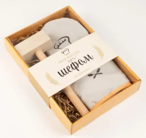 Набор кухонный "Шеф",варежка-прихватка 20х28см, молоток деревян. 5468331 *1