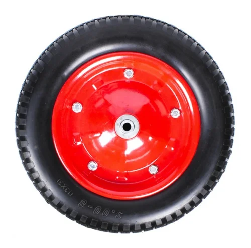 Колесо к тачке пенополиуретановое 3.00-8 PU2400-20 (6204S 6418-1S) d кол 360 мм, d ступ 20 мм, L сту