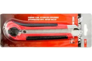 Нож винтовой фиксатор усиленный 25мм двухкомпонентная ручка с магнитом Matrix 78913 Нож винтовой фиксатор усиленный 25мм двухкомпонентная ручка с магнитом Matrix 78913