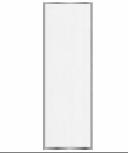 Дверь-купе С эконом матовое серебро Белый 2350*805мм