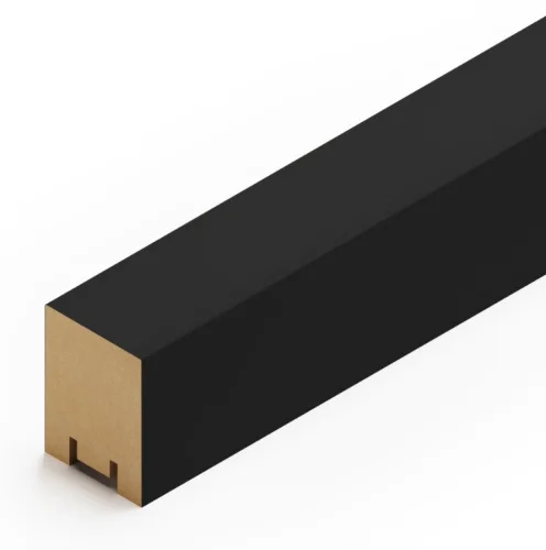 Интерьерная рейка МДФ Stella Ривьера Black Edition 40 30 2700  1 4