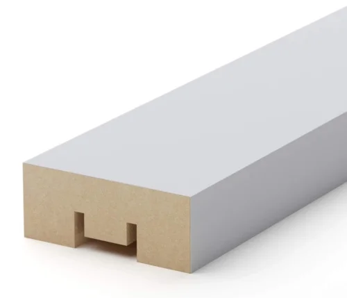 Интерьерная рейка МДФ Stella Бриона Белый 16 40 2700  1 8