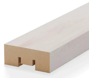 Рейка интерьерная МДФ Stella Бриона Light Ясень Айвори 2700х40х16мм