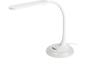 Светильник настольный NLED-481-10W-W светодиодный с RGB ночником белый Б0048591 Эра