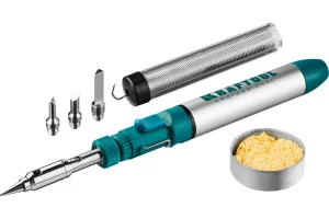 Паяльник газовый, горелка, фен набор 8 в 1 SolderGas 70B, 30-70Вт, 1300°С Kraftool 55504-H8  1