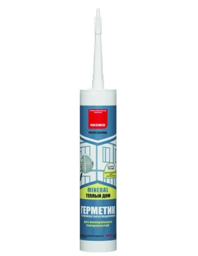 Герметик строительный NEOMID mineral professional 310 мл. картридж белый