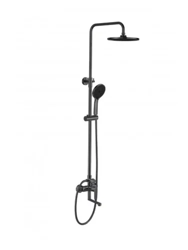 Душевая система со смесителем Lagos Black, ST205LGBL, ESKO