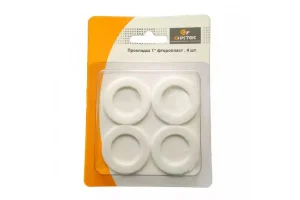 Прокладка фторопласт 1  (упак 4 шт) в блистере  50