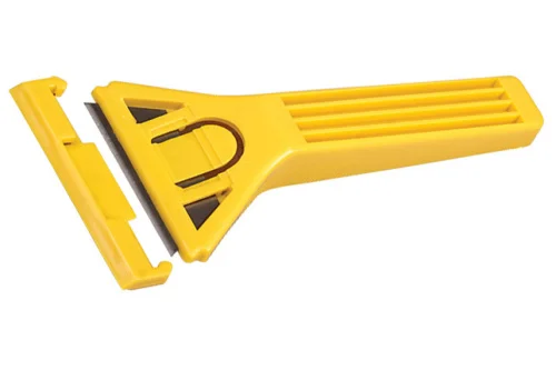 Скребок для стекла 50мм пластиковая рукоятка Fit 10009  1