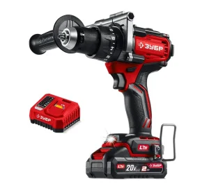 Дрель-шуруповерт аккум. ударная Зубр ДБУ-165-21 20В, 165Нм, 1 АКБ LMS (2Ач)