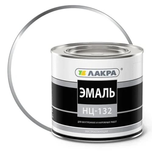 Эмаль НЦ-132 Белый Лакра 1,7 кг 0008071  1 6
